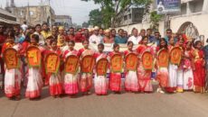 বর্ণাঢ্য আয়োজনে বাংলা নববর্ষ বরণে মেতে উঠেছে বোয়ালমারীবাস