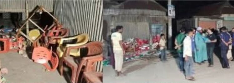 বোয়ালমারীতে সালিশি বসার আগেই দোকানে তালা