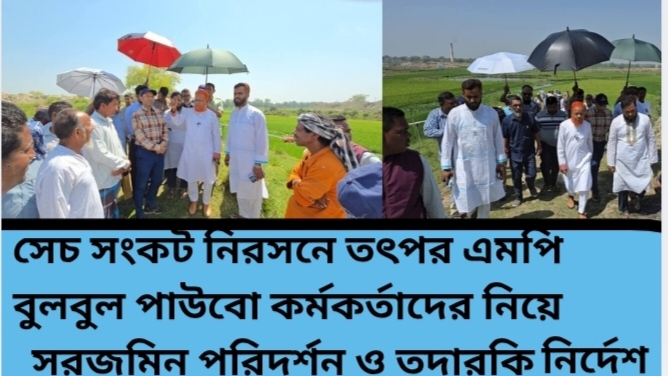 সেচ সংকট নিরসনে তৎপর এমপি বুলবুল পাউবো কর্মকর্তাদের নিয়ে সরজমিন পরিদর্শন ও তদারকি নির্দেশ