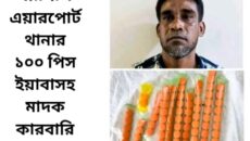 বরিশাল এয়ারপোর্ট থানার সাফল্য! ১০০ পিস ইয়াবাসহ মাদক কারবারি আটক