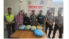 ১০ কেজি গাঁজাসহ তিনজনকে গ্রেফতার করেছে খিলক্ষেত থানা পুলিশ