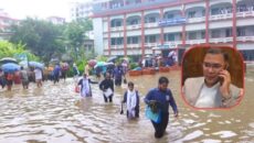 পানি মাড়িয়ে এইচএসসি পরীক্ষা, প্রধানমন্ত্রীর ফোনে বদলাল পরীক্ষাকেন্দ্র