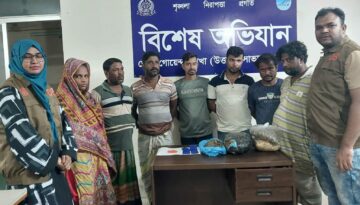 আশুলিয়ায় ডিবির অভিযানে ১১০০ ইয়াবা ও ৪.৯ কেজি গাঁজাসহ গ্রেপ্তার ৭