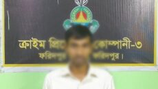 রাজবাড়ীতে আবাদি জমির উন্মুক্ত অবৈধ বিদ্যুৎ সংযোগে বিদ্যুৎস্পৃষ্টে বৃদ্ধার মৃত্যু এবং লাশ গুমের চেষ্টা প্রধান অভিযুক্ত রফিকুল ইসলাম মৃধাকে ফরিদপুর হতে গ্রেফতার করেছে র‌্যাব-১০