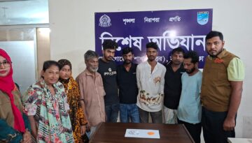 ঢাকা জেলার ডিবি উত্তর কর্তৃক ২৫০ পিস ইয়াবা এবং ১০০ পুড়িয়া হেরোইনসহ ৮ মাদক ব্যবসায়ী গ্রেফতার